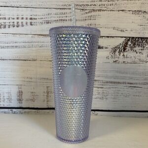 Starbucks Summer 2021 Unicorn Iridescent Bling Studded Venti Cold Tumbler EUC